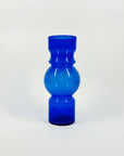 1960s HOLMEGAARD COBALT BLUE GLASS SPACE AGE HOOP VASE