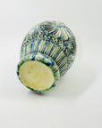 1990s F.VISSER TIE DYE PORCELAIN VASE