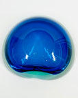 1950s GREEN BLUE MURANO URANIUM SOMMERSO GLASS BOWL/ASHTRAY