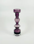 1960s SWEDISH ASEDA PURPLE SOMMERSO GLASS CANDLE HOLDER/POSY VASE