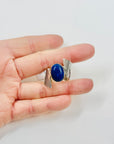 1960s FINNISH BRUTALIST SILVER RING WITH LAPIS LAZULI