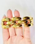 1980s GIVENCY TUBOGAS LINKS NECKLACE SUITE