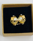 VINTAGE LOUIS VUITTON COSTUME GOLD PEARL RING