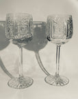ANTIQUE AMERICAN BRILLIANT CRYSTAL COCKTAIL GLASSES