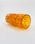 WHITEFRIARS ORANGE BARK GLASS VASE