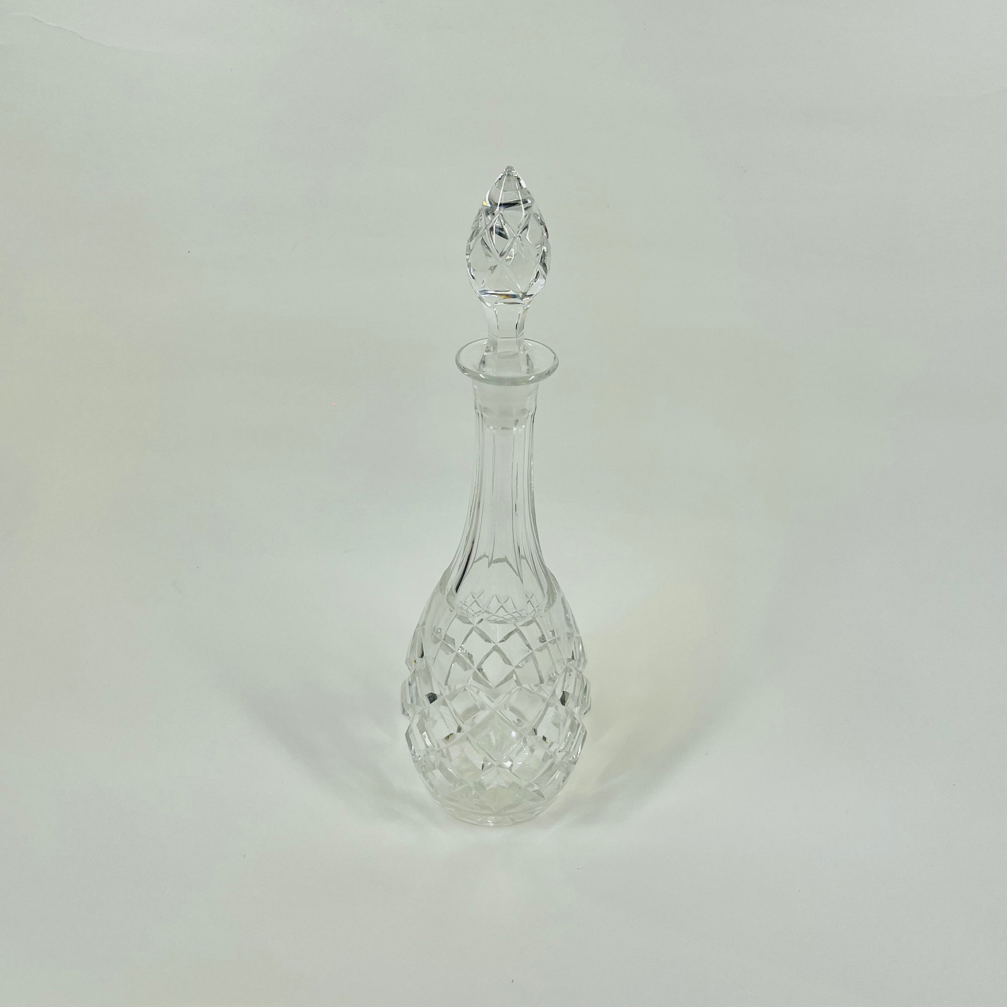 ANTIQUE CUT BOHEMIAN CRYSTAL MINI DECANTER