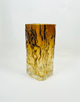 1970s FINNISH KALLIO AMBER BARK GLASS VASE