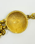 1990s CHANEL MATELASSE GOLD PLATED CC LOGO BELT