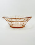 ANTIQUE DEPRESSION PINK PRESSED GLASS PLATE/BOWL/DINNER SERVICE
