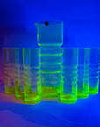 MIDCENTURY FINNISH URANIUM GLASS JUG/CARAFE SET BY NANNY STILL FOR RIIHIMAEN LASI