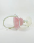 ANTIQUE PINK MURANO OPALINA BASKET