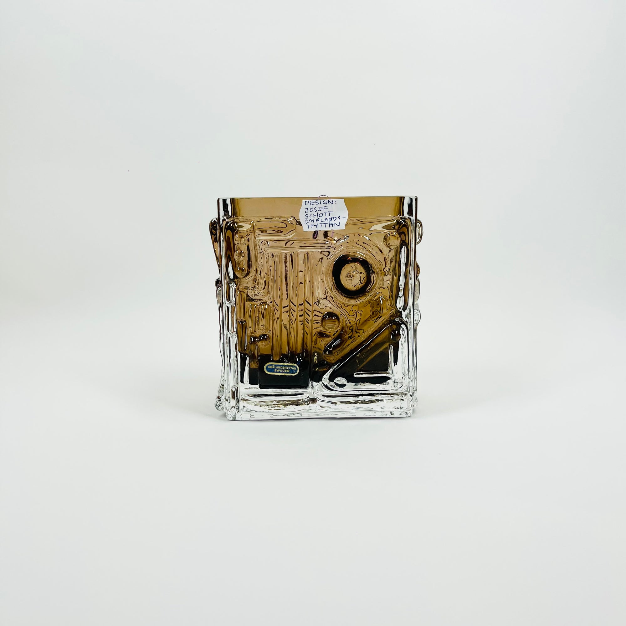 1950s BRUTALIST SOMMERSO GLASS VASE BY JOSEF SCHOTT