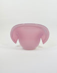 1950s PINK MURANO OPALINE GLASS SHELL BOWL