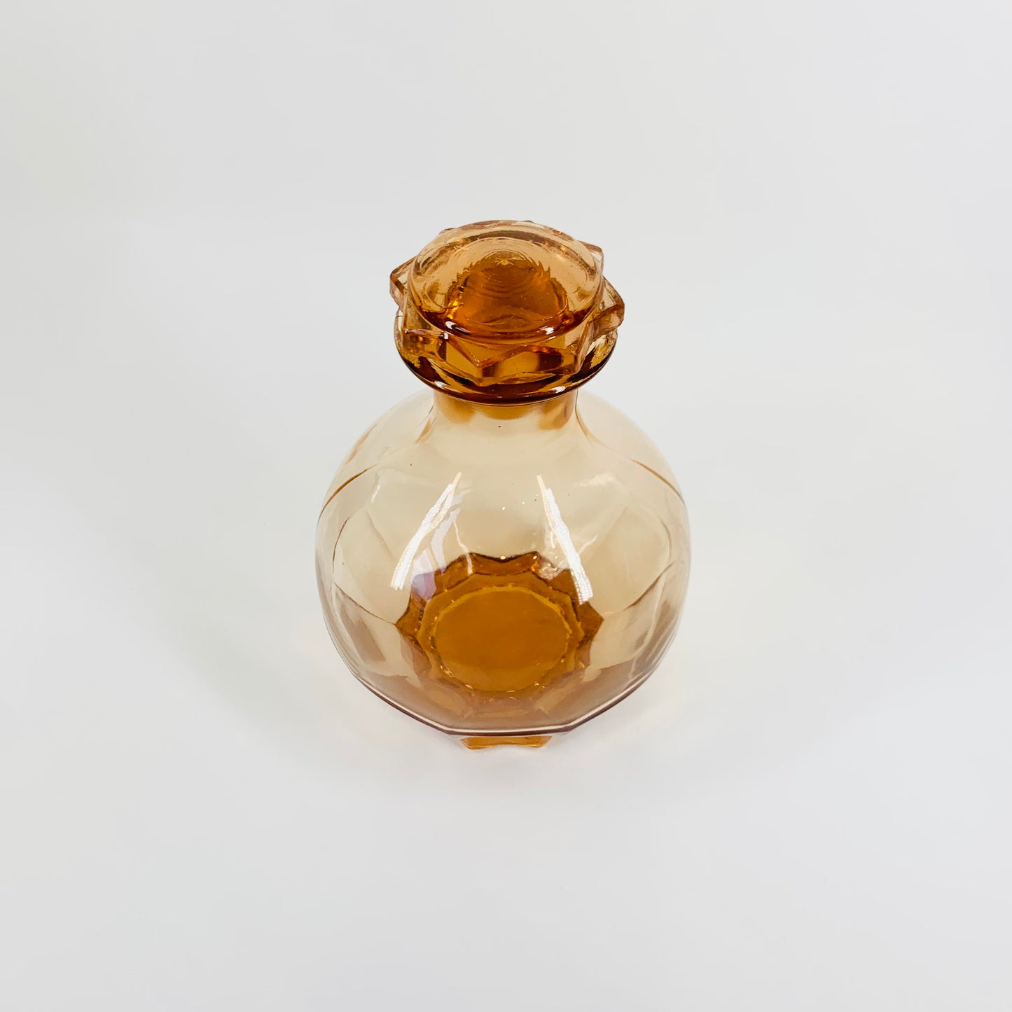 ANTIQUE PINK DEPRESSION GLASS DECANTER