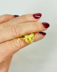 ANTIQUE VICTORIAN 15K GOLD FOX RING
