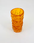 WHITEFRIARS ORANGE BARK GLASS VASE