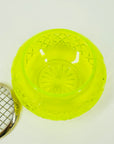 URANIUM GLASS ROSE BOWL/VASE