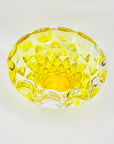 1950s JAPANESE PINEAPPLE GLASS BOWL/COMPORT