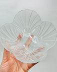 1980s JAPANESE HOYA SMALL GLASS SHELL BOWL