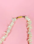 Large 1950s natural hand made sea shell statement necklace