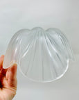 1980s JAPANESE HOYA SMALL GLASS SHELL BOWL