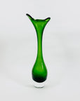 1960s SWEDEISH ASEDA GREEN SOMMERSO TRUMPET VASE