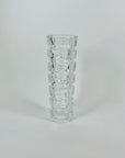 1960s J G Durand France Windsor Rubis clear glass vase