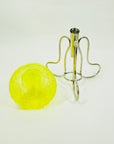 URANIUM GLASS TRUMPET VASE