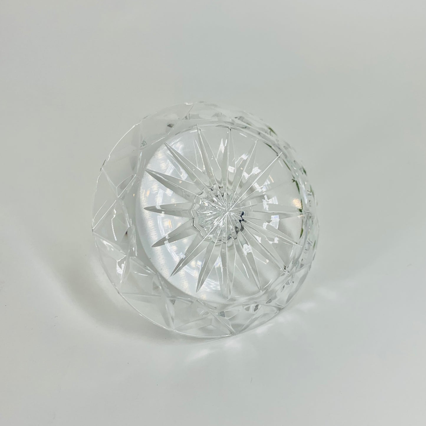 Antique dressing table crystal ring stacker