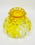 1950s JAPANESE PINEAPPLE GLASS BOWL/COMPORT
