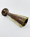 Antique Art Nouveau Beldray vase with floral motif
