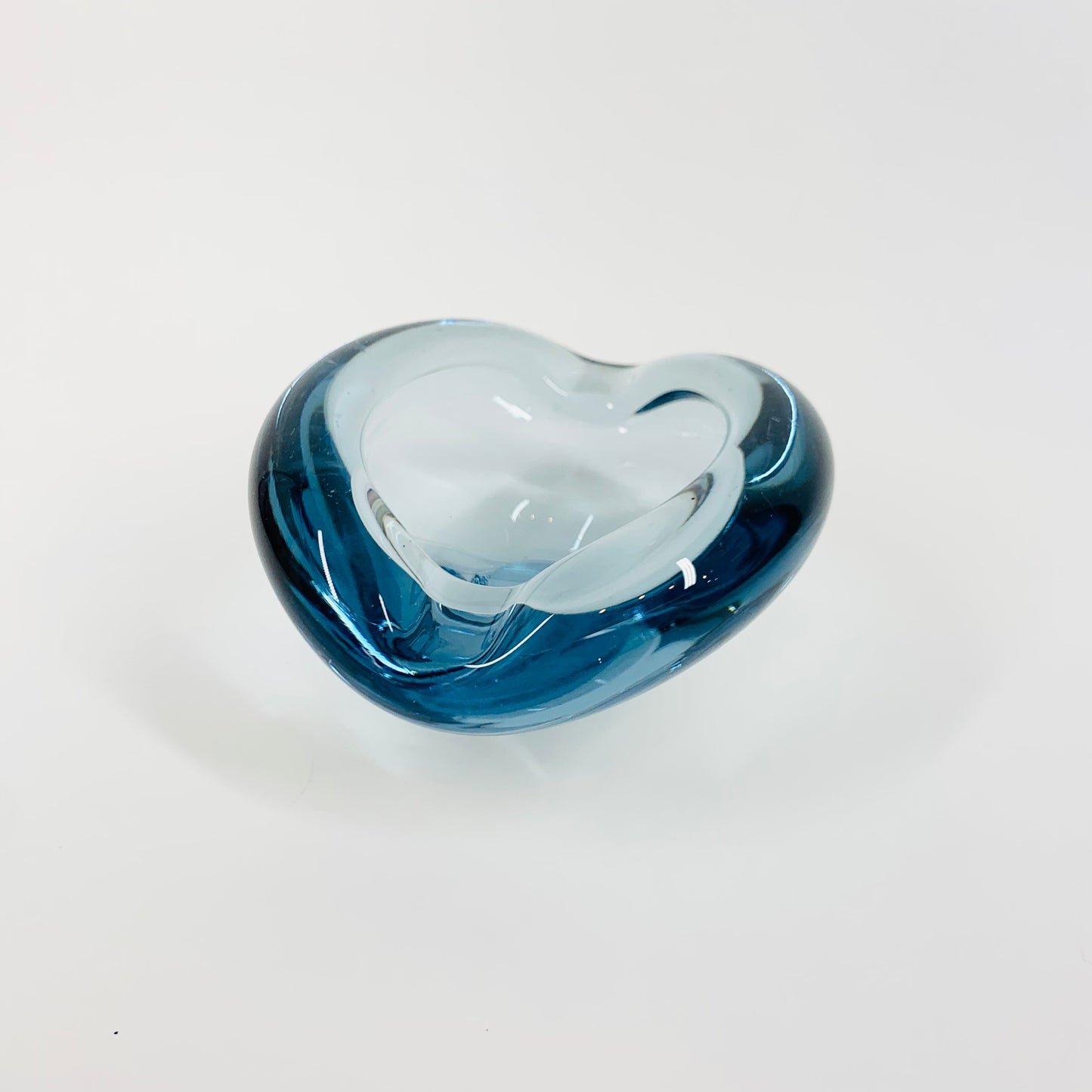 1960s signed Holmegaard glass ashtray