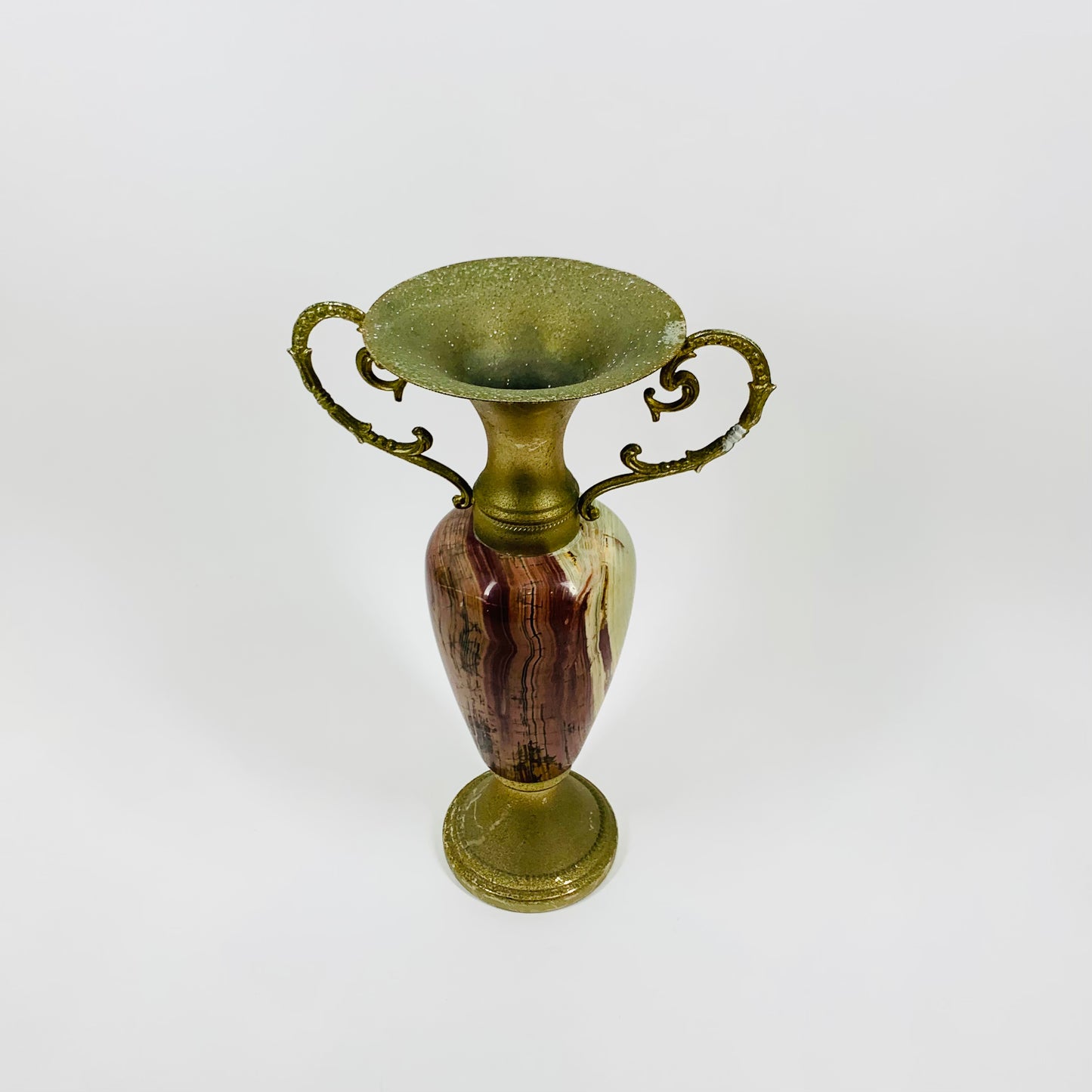 Antique onyx amphora candle holder/oil burner