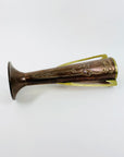 Antique Art Nouveau Beldray vase with floral motif