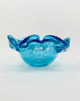 TURQUOISE RUFFLE RIM BOWL