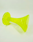 ANTIQUE URANIUM GLASS FOOTED VASE
