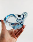 1960s signed Holmegaard glass ashtray