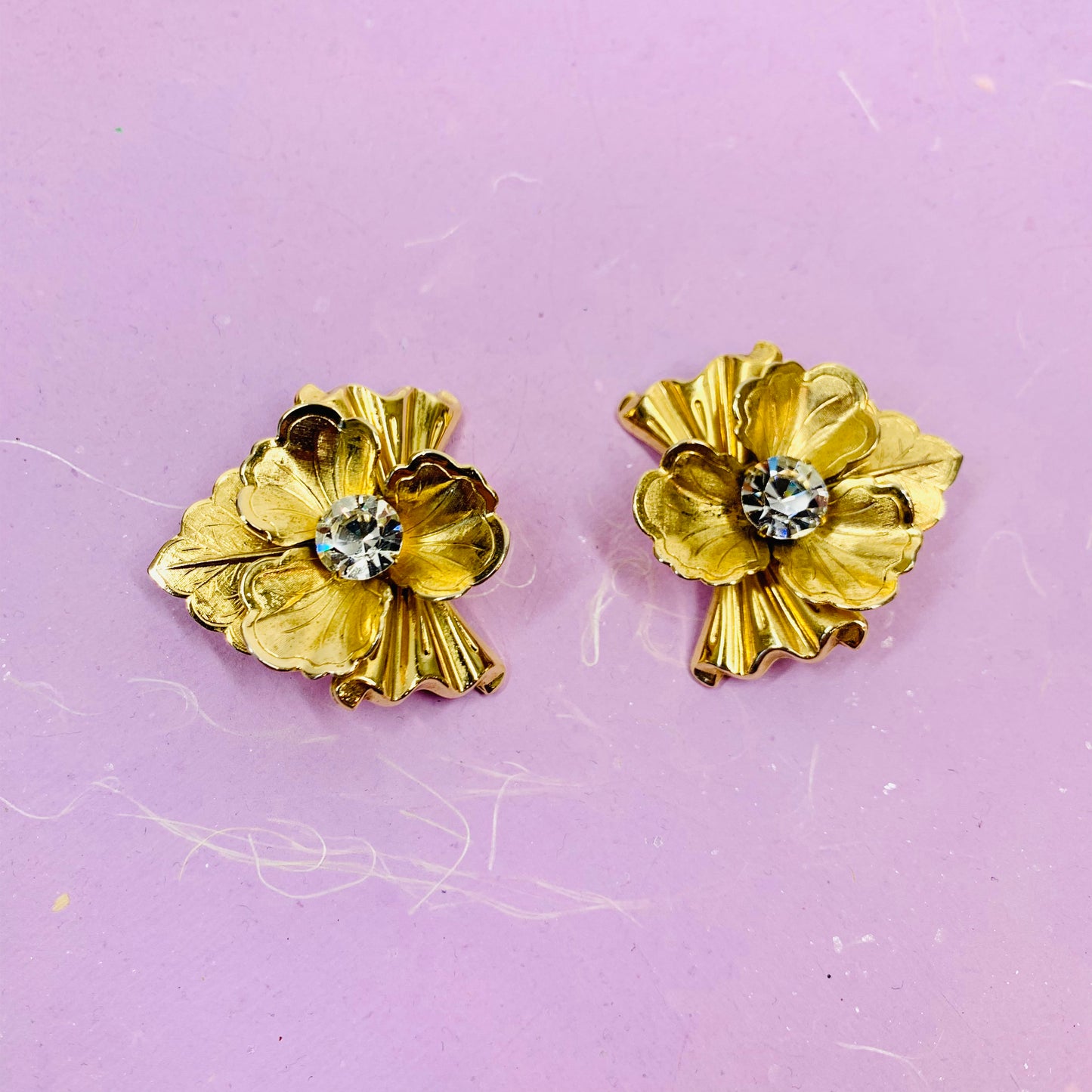 LAYERED FLOWER EARRINGS