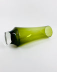 Rare Space Age Riihimaki green glass vase by Tamara Aladin
