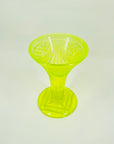 ANTIQUE URANIUM GLASS FOOTED VASE