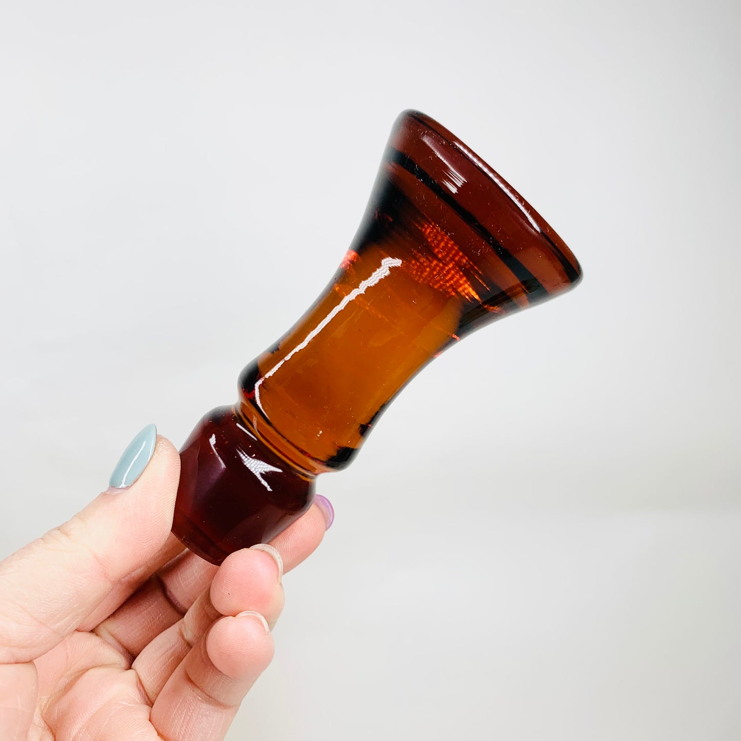 AMBER GLASS DECANTER SET