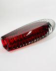 FACETED CRANBERRY MANDRUZZATO VASE