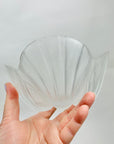 1980s JAPANESE HOYA SMALL GLASS SHELL BOWL