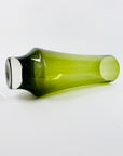 Rare Space Age Riihimaki green glass vase by Tamara Aladin