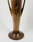 Antique Art Nouveau Beldray vase with floral motif