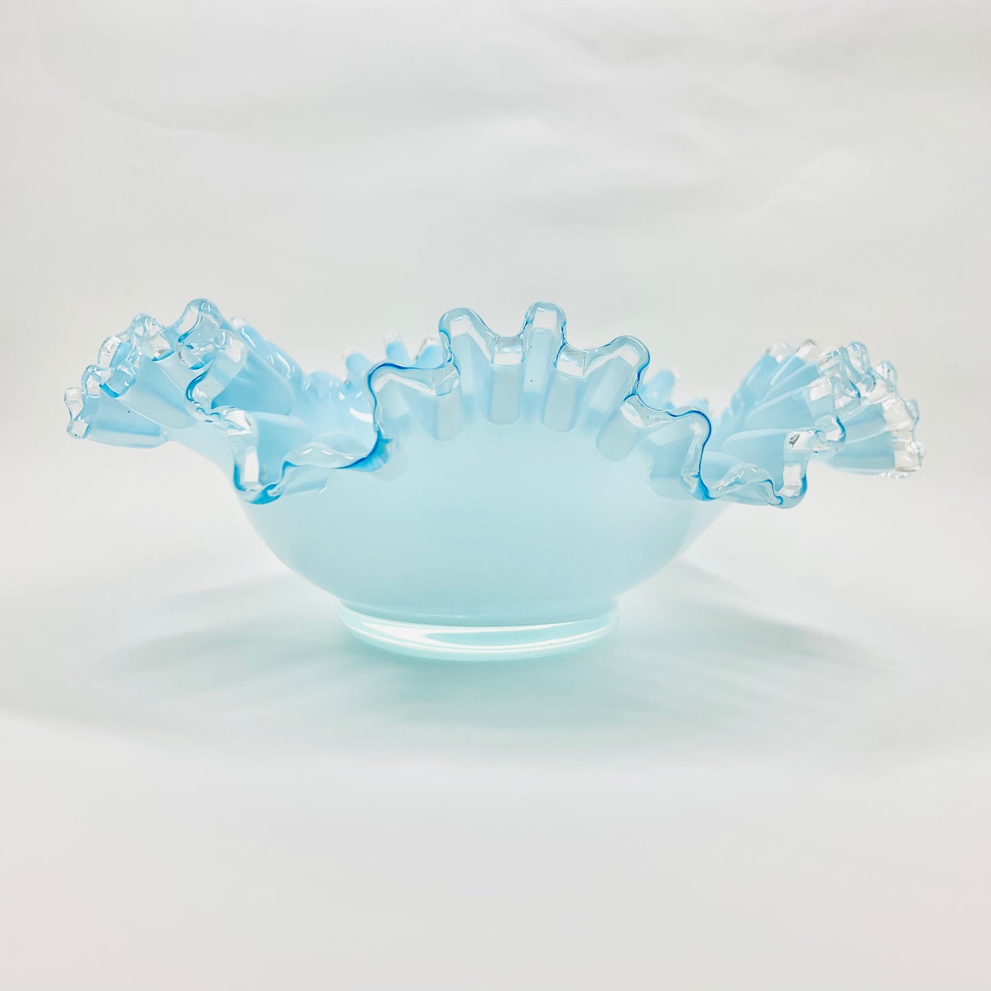 BLUE RUFFLE BOWL