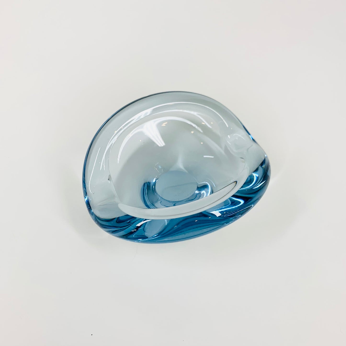 1960s signed Holmegaard glass ashtray