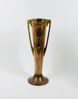 Antique Art Nouveau Beldray vase with floral motif