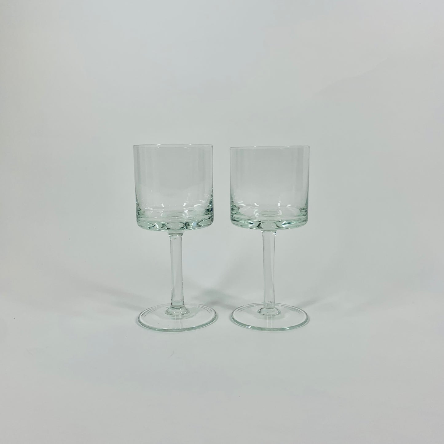 MCM clear cocktail glasses