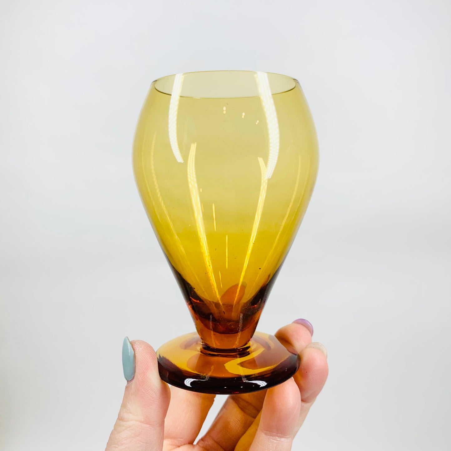 AMBER GLASS DECANTER SET